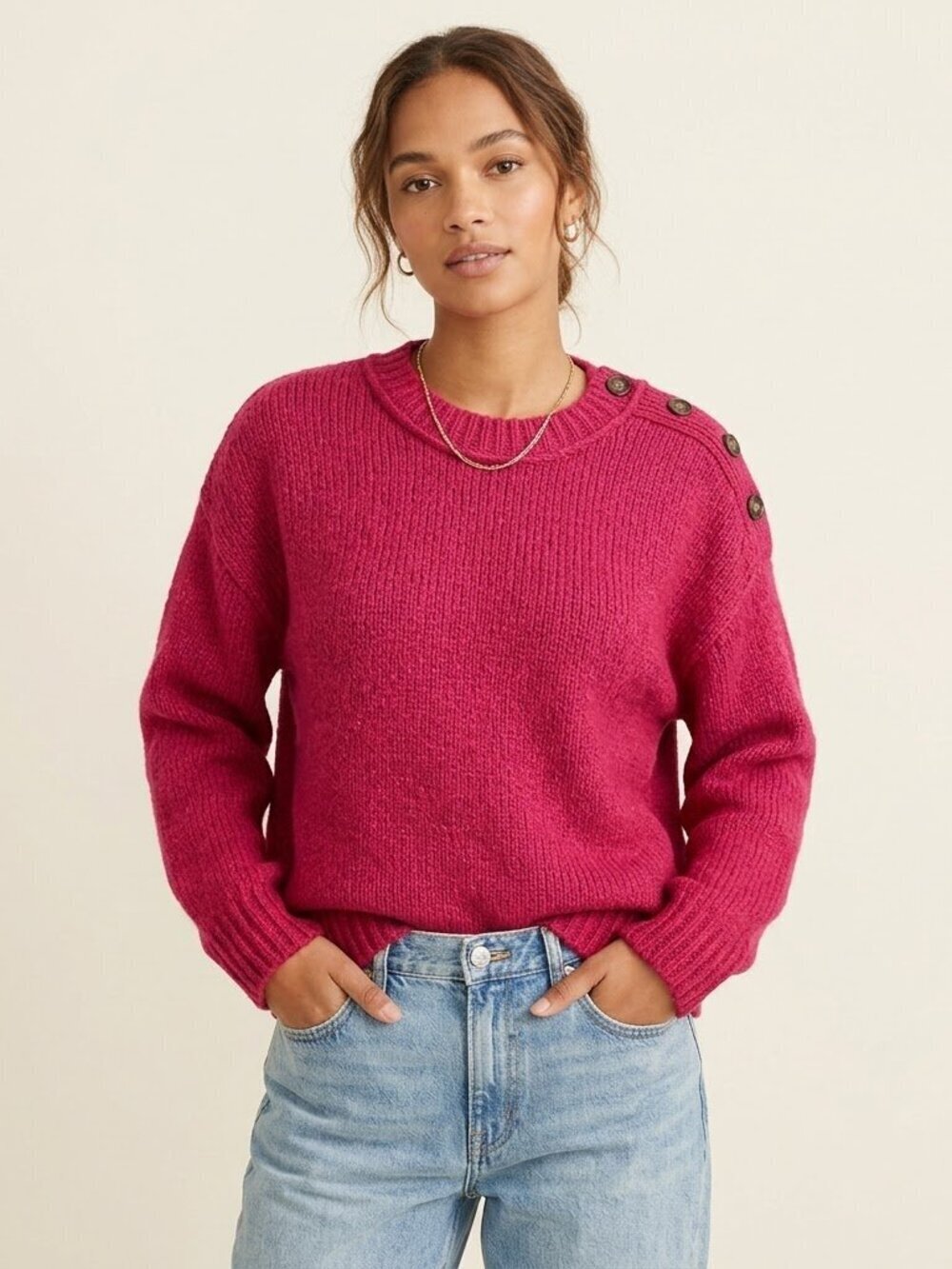 J Crew Sweater womens XS oversized Wool Alpaca Chunky Academia Cozy Capsule